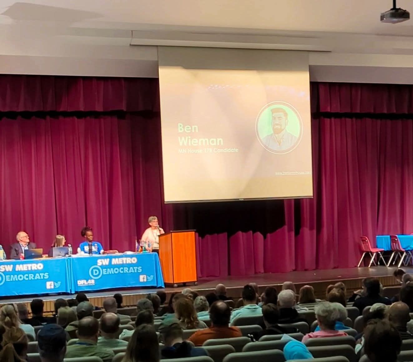 Convention hall attendees